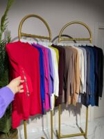 3710 Kolu Fermuar Detaylı Merserize Tunik