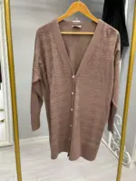 Kazayağı Desenli Merserize Hırka