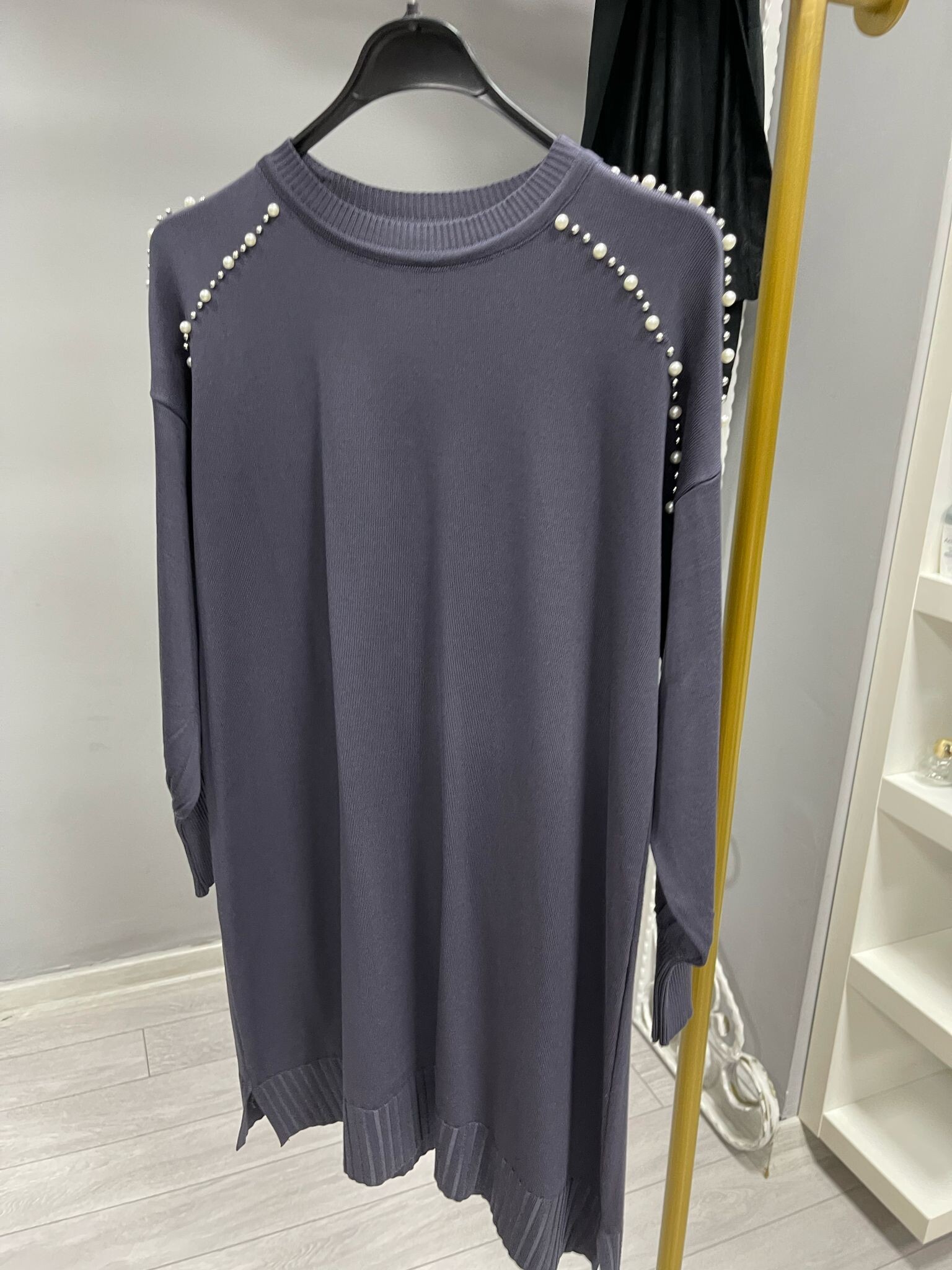 3714 Omzu İncili Merserize Tunik