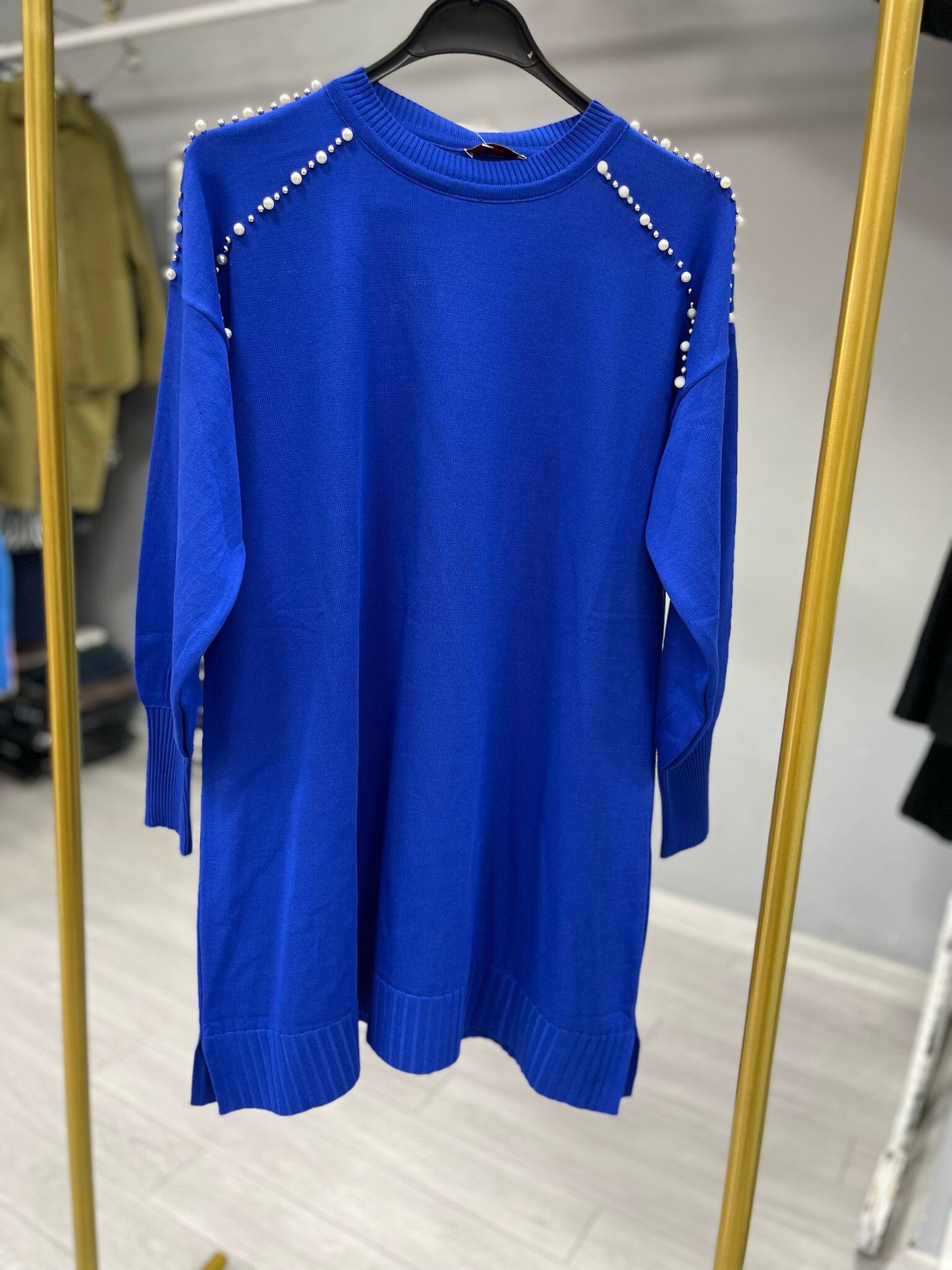 3714 Omzu İncili Merserize Tunik