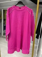 3714 Omzu İncili Merserize Tunik