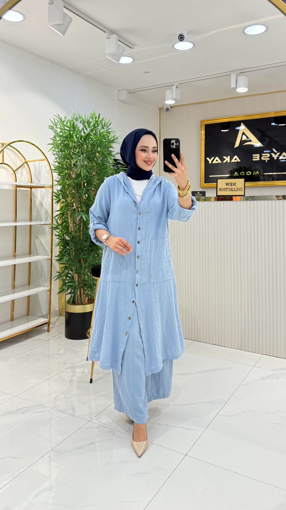 Ayşe Akay Pullu Keten Takım