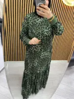 Ayşe Akay Leoparlı Desenli Elbise