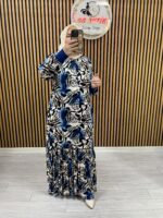 Ayşe Akay Zebra Desenli Elbise