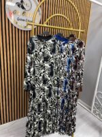 Ayşe Akay Zebra Desenli Elbise