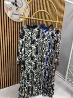 Ayşe Akay Zebra Desenli Elbise