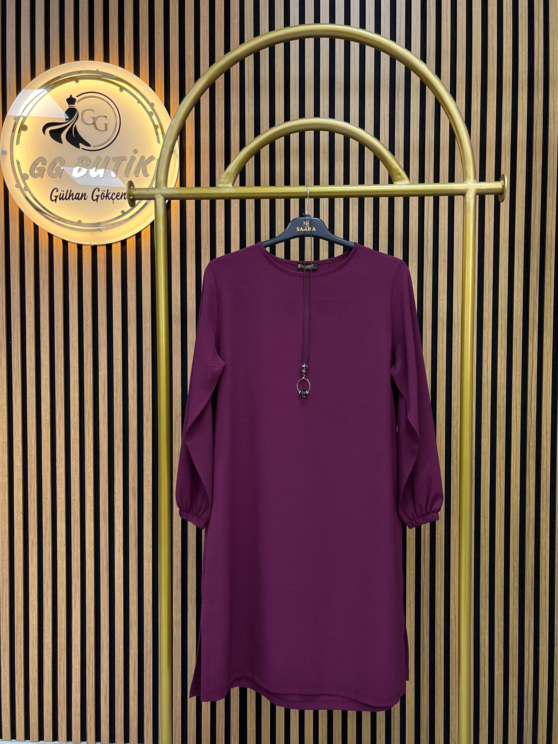 İnce Double Krep Kumaş Tunik