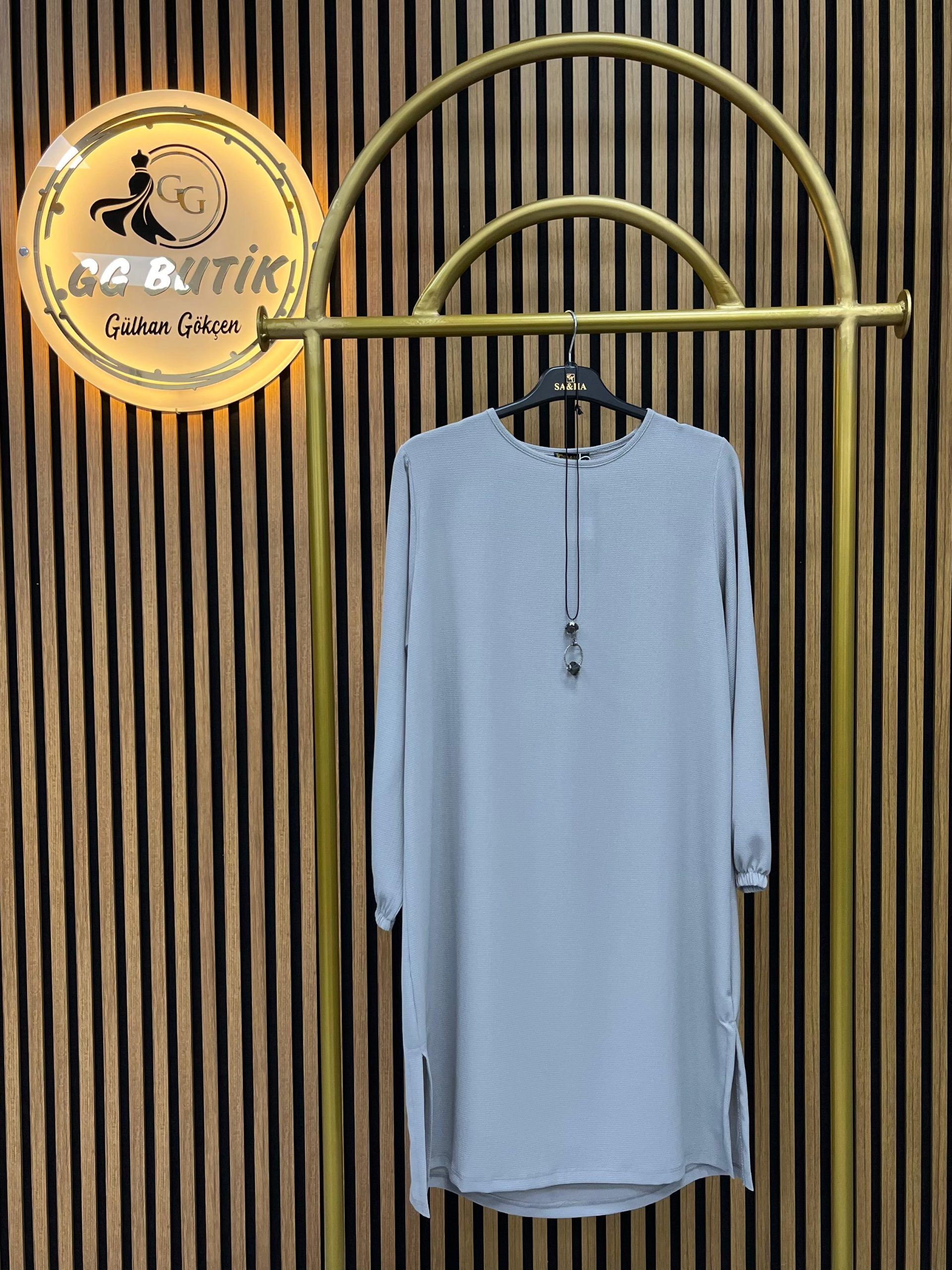 İnce Double Krep Kumaş Tunik