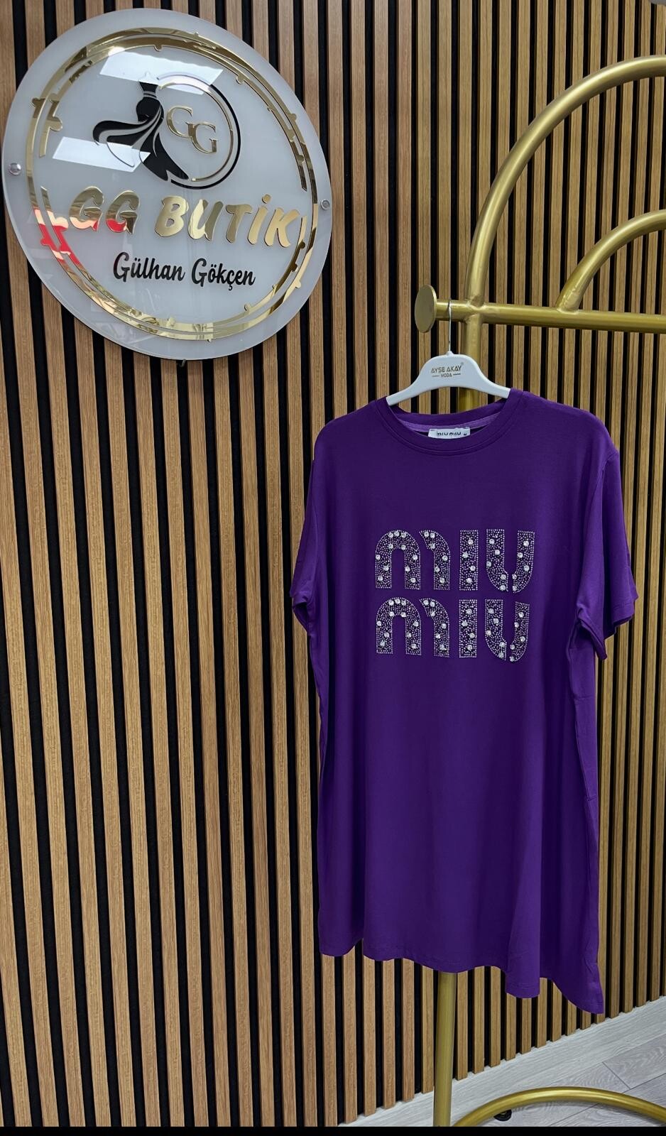 Ayşe Akay Miu Yarım Kol Tişört