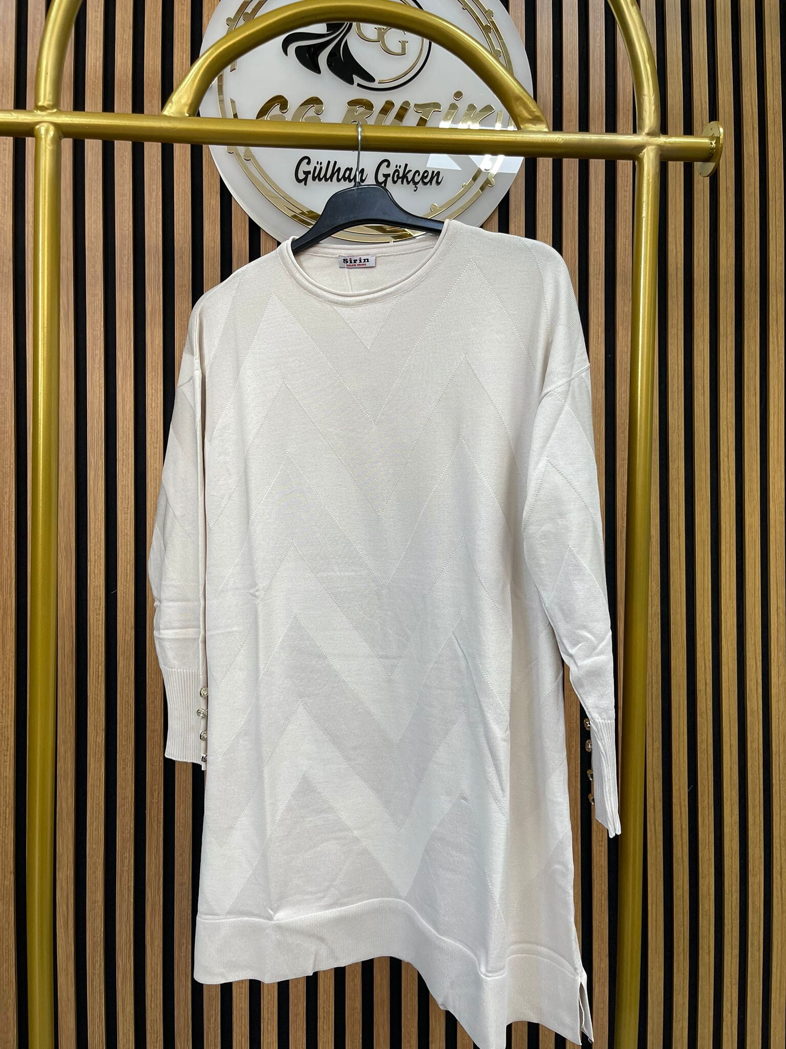 Desenli Merserize Tunik