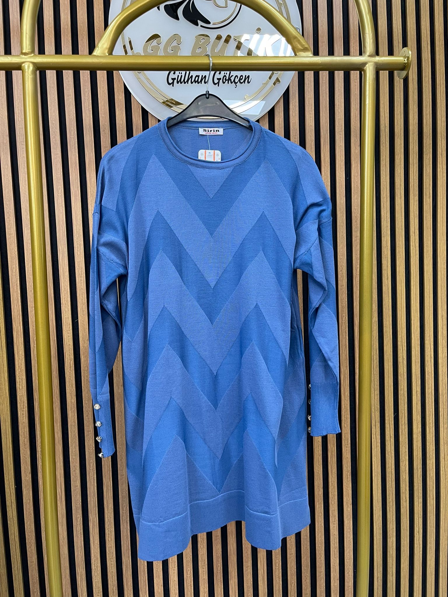 Desenli Merserize Tunik