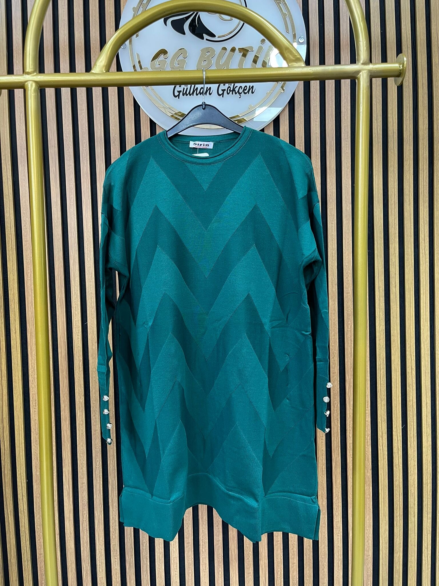 Desenli Merserize Tunik