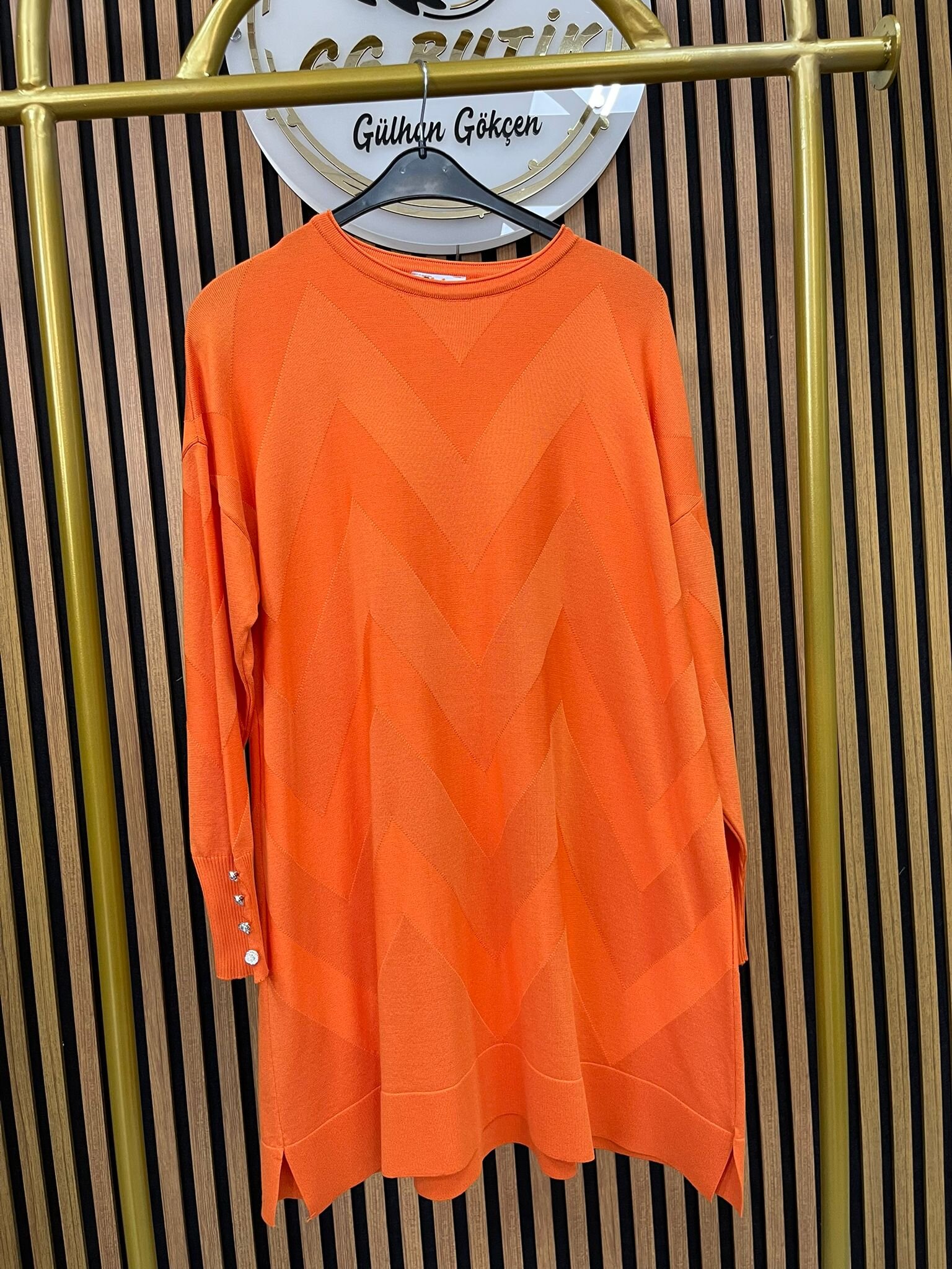 Desenli Merserize Tunik