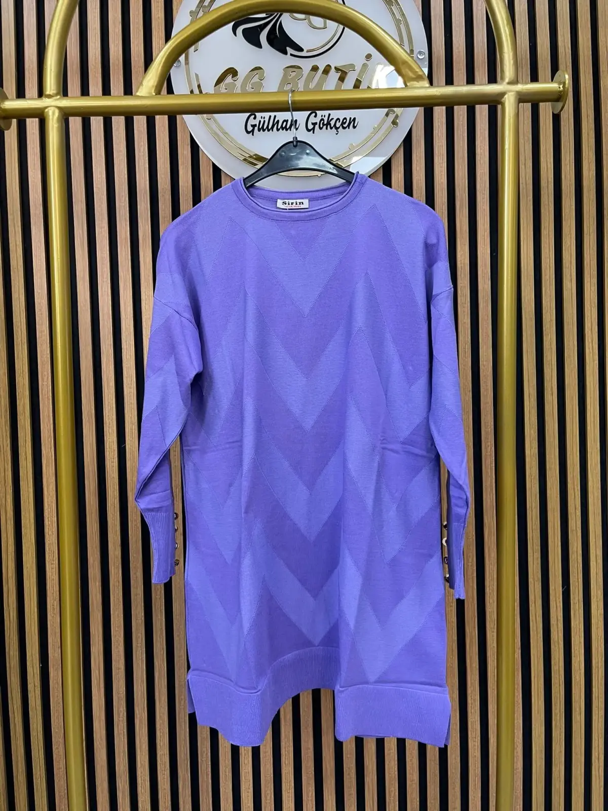 Desenli Merserize Tunik