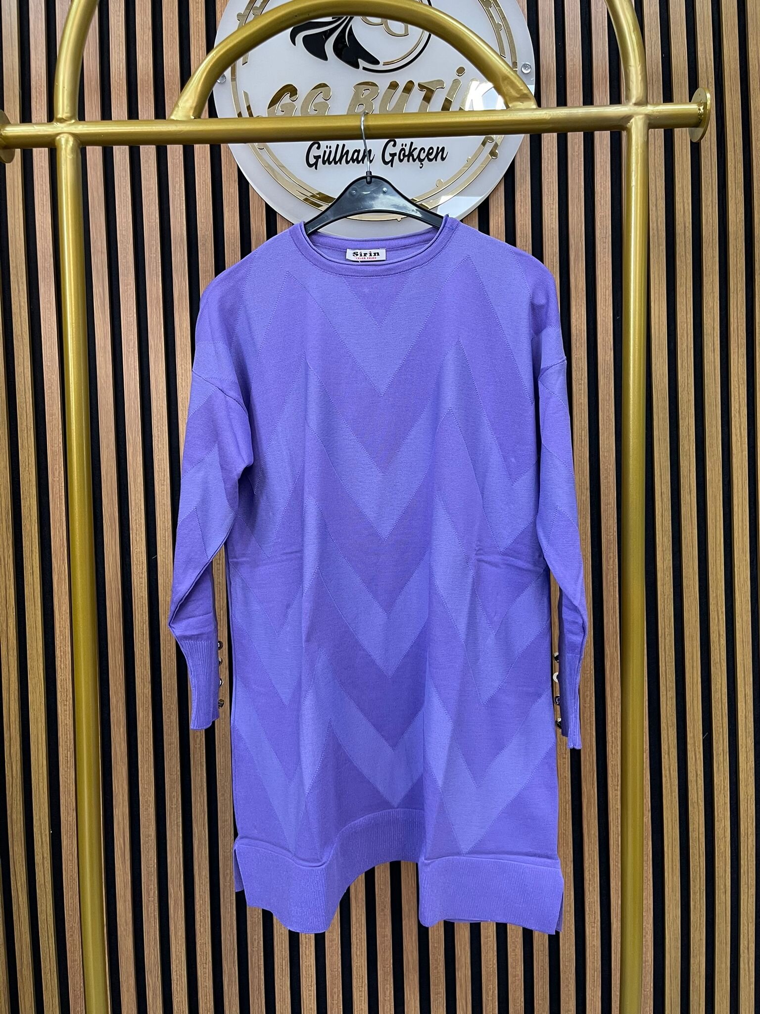 Desenli Merserize Tunik