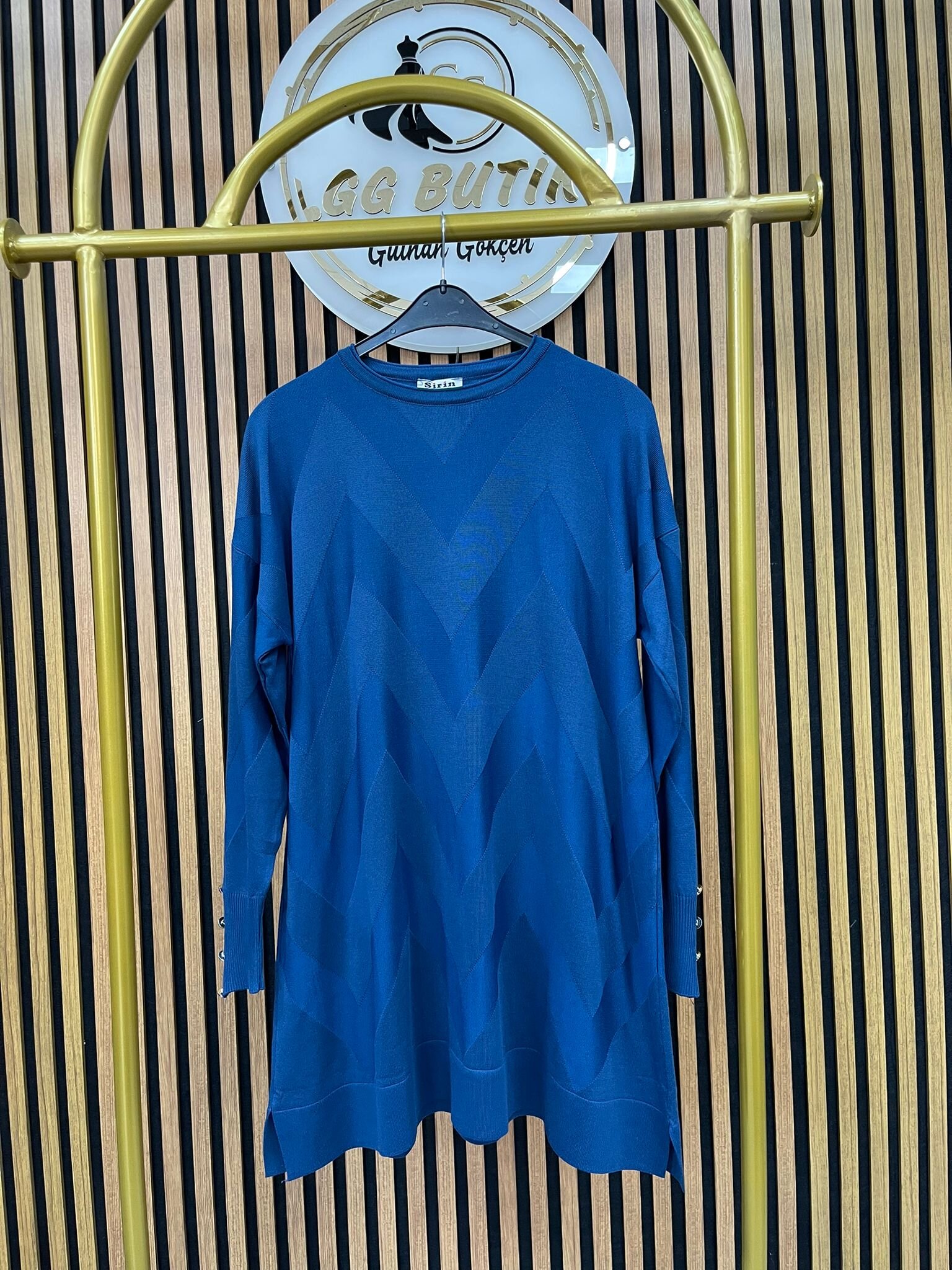 Desenli Merserize Tunik