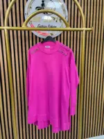 3716 Omzu Taşlı Merserize Tunik