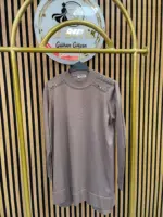 3716 Omzu Taşlı Merserize Tunik