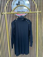 3715 Omzu Gold Taşlı Merserize Tunik