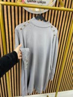 3715 Omzu Gold Taşlı Merserize Tunik