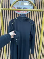 3715 Omzu Gold Taşlı Merserize Tunik