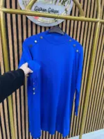 3715 Omzu Gold Taşlı Merserize Tunik