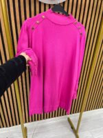 3715 Omzu Gold Taşlı Merserize Tunik