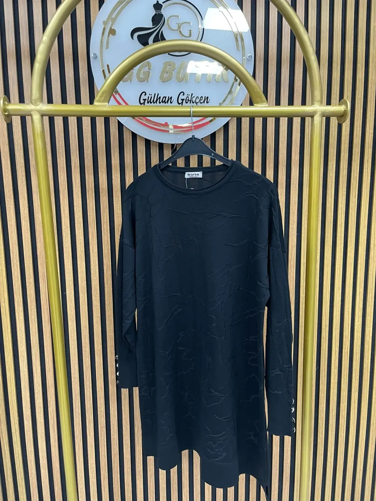 5101 Dalga Desenli Merserize Tunik