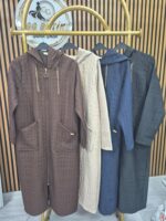 Kapşonlu Fermuarlı Trenç Kaban