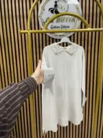 5118 Yakası İncili Merserize Tunik