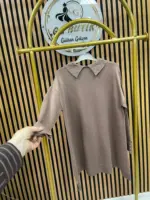 5118 Yakası İncili Merserize Tunik