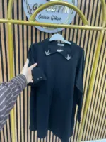 5118 Yakası İncili Merserize Tunik