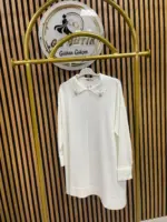5118 Yakası İncili Merserize Tunik