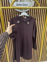 5118 Yakası İncili Merserize Tunik