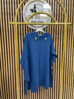 5118 Yakası İncili Merserize Tunik