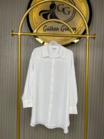 27268 İkoll pamuklu Dokuma Çizgili Kadın Gömlek