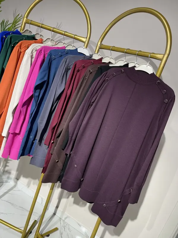 5111 Omzu ve Yanları Düğmeli Model
