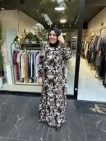 Ayşe Akay Zebra Desenli Elbise