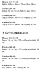 Ayşe Akay Pantolonlu İpek Cupra Dalga Desenli İkili Takım