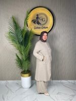 Gülhan Gökçen Pullu Keten Takım