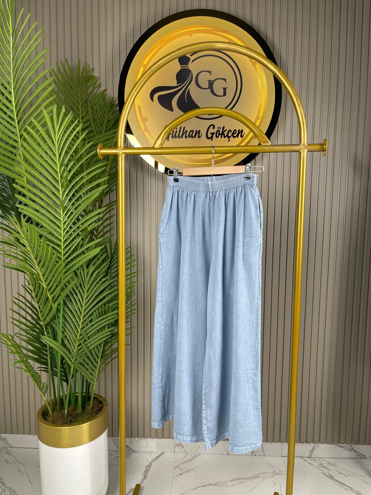 %100 Pamuk İthal Viskon Kumaş Pantolon