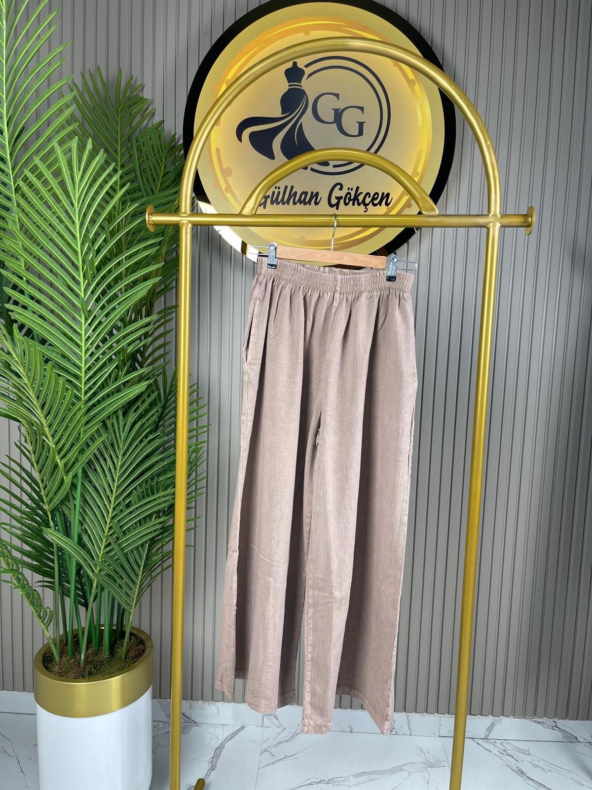 %100 Pamuk İthal Viskon Kumaş Pantolon