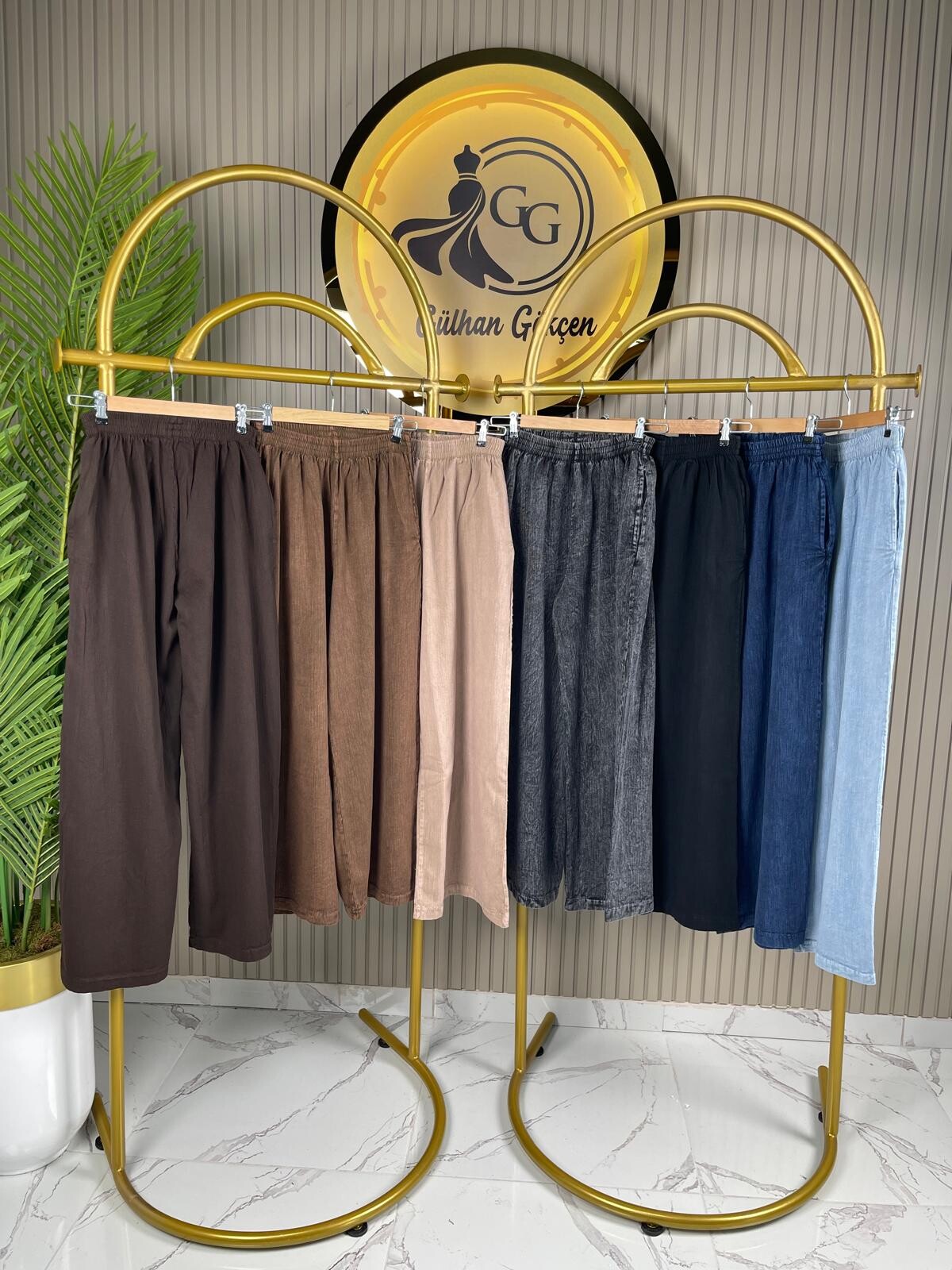 %100 Pamuk İthal Viskon Kumaş Pantolon