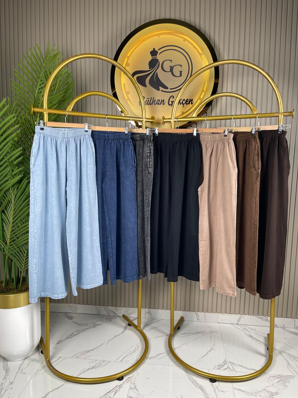 %100 Pamuk İthal Viskon Kumaş Pantolon