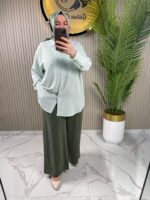 %100 Pamuk İthal Viskon Kumaş Pantolon