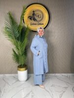 Gülhan Gökçen Pullu Keten Takım