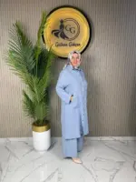 Gülhan Gökçen Pullu Keten Takım