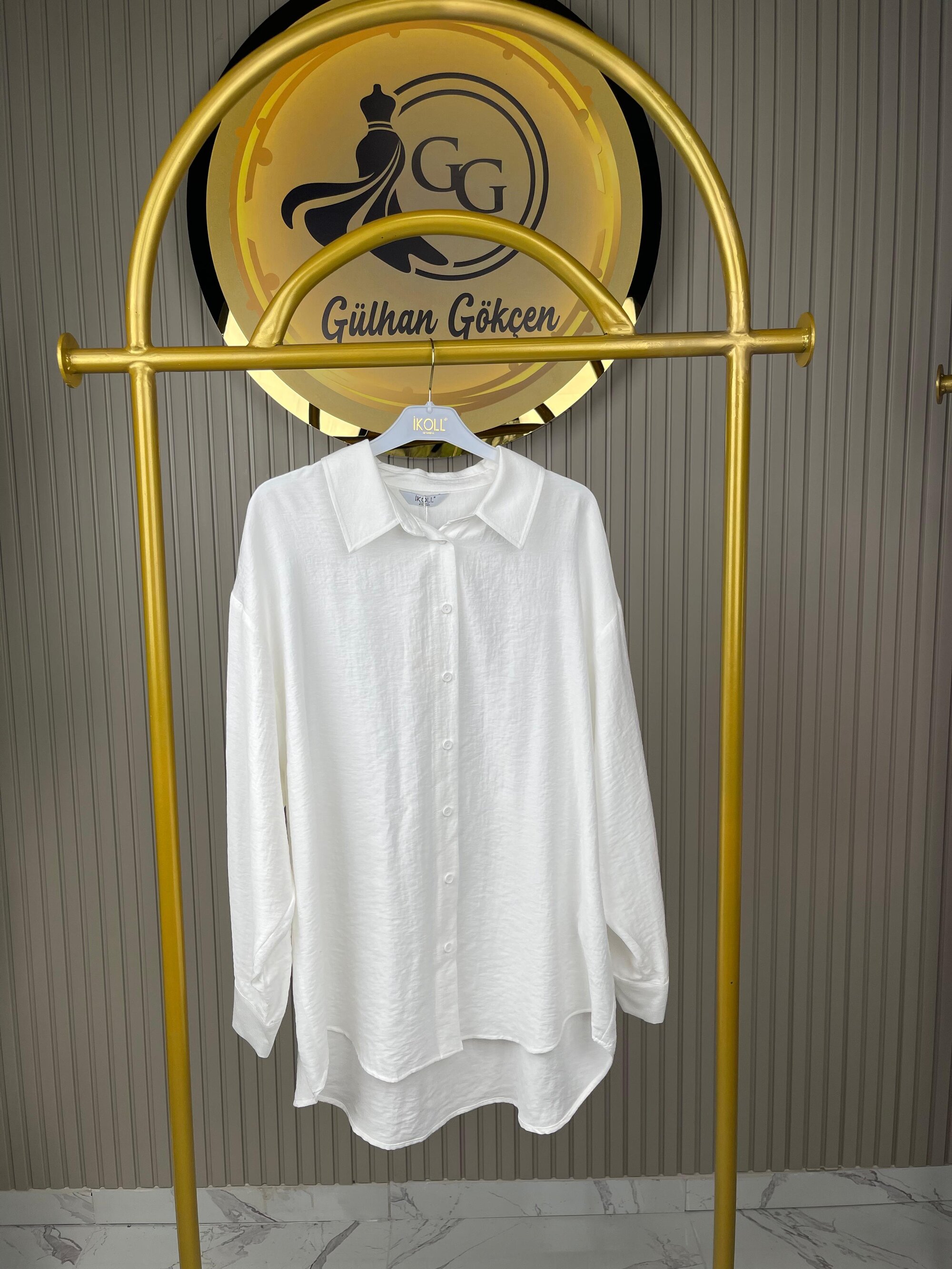 36944 İkoll Pamuklu, Yumuşak Dokulu Kadın Gömlek