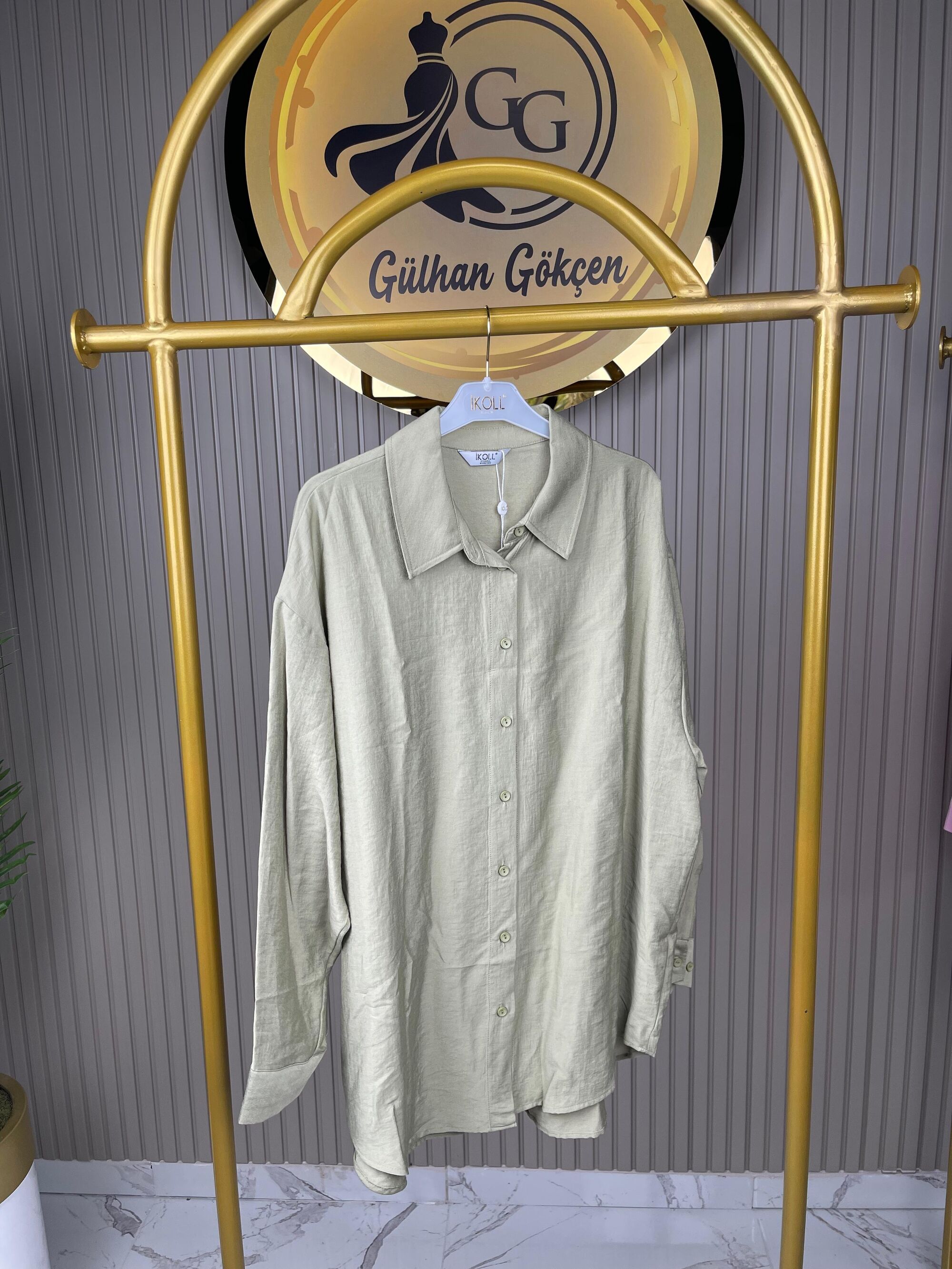 36944 İkoll Pamuklu, Yumuşak Dokulu Kadın Gömlek