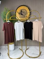 Ayşe Akay Yarım Kol Düz Tişört/İçlik